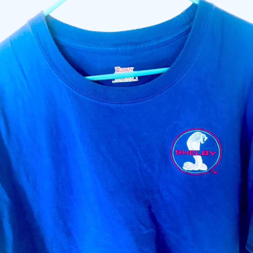 Hanes Vintage Blue Beefy-T “SHELBY” Car Customs